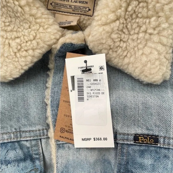 Rare Find Polo Ralph Lauren Mountainscape Denim Jacket. NWT. Size Medium. - Picture 9 of 10
